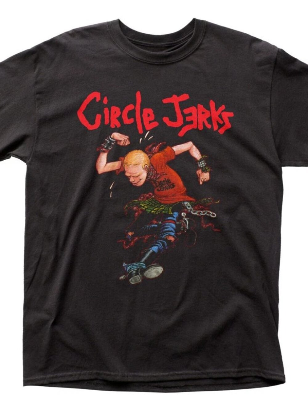 Circle Jerks Skank Unisex T Shirt Rock and Roll Music Classic Band Tee Black